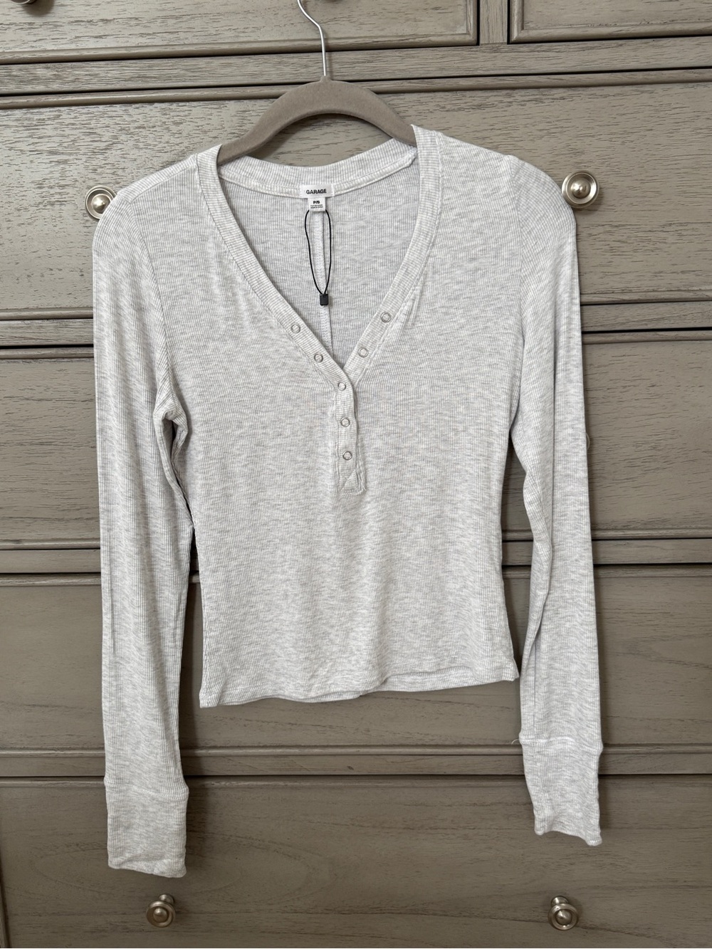 NWOT Garage Billie Henley Forged Grey - Size S